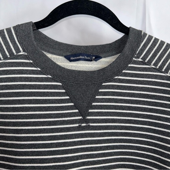 Abercrombie & Fitch Dress Sweater Sweatshirt Terry Cloth Striped Long Sleeve - Picture 11 of 13